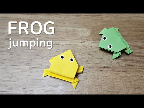 How to make jumping FROG origami - Tutorial.