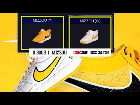 DBOOK 1 MIZZOU PACK NBA2K25 SHOE CREATOR