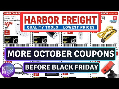 More Harbor Freight Fall Coupons Before Black Friday