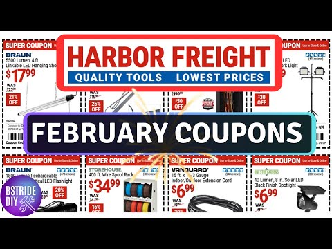 Harbor Freight Tools February Super Coupons 2025!