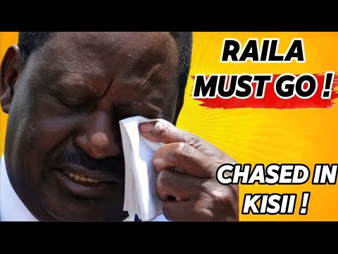 KUKATALIWA KAMA NGURUWE MSKITINI!! RAILA MUST GO CHANTS IN KISII AS GEN-ZS HECKLE HIM BADLY!!