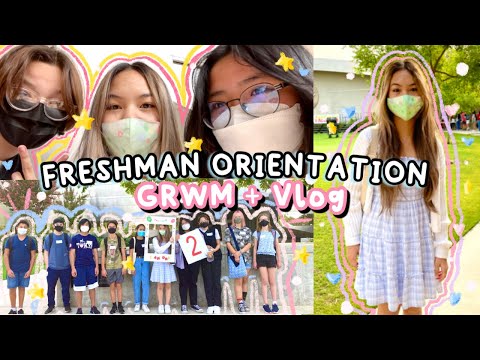 FRESHMAN ORIENTATION GRWM + FUN VLOG! (very chaotic)