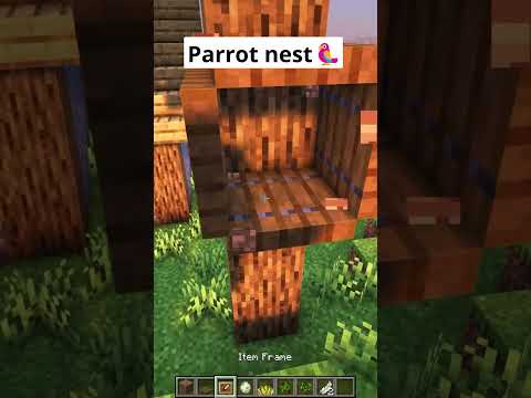 Minecraft Parrot Nest🦜 #shorts