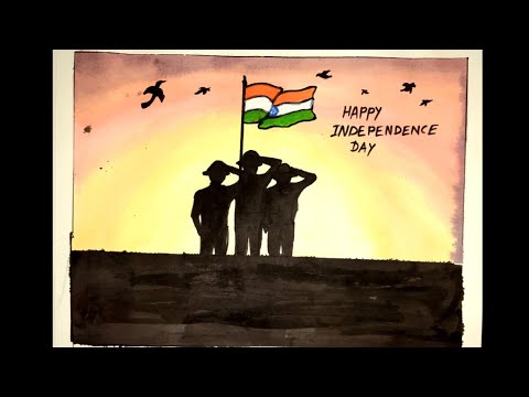 independence Day Drawing/happy independence day/#viral #art