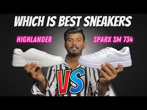 Highlander vs Sparx White Sneakers Comparison | Highlander and Sparx Sm 734 Review