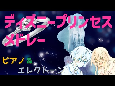 【ピアノ＆エレクトーン】ディズニープリンセスメドレー　Disney Princess Medley　(いつか夢で〜夢はひそかに〜口笛ふいて働こう〜ハイ・ホー〜私の願い〜いつか王子様が)