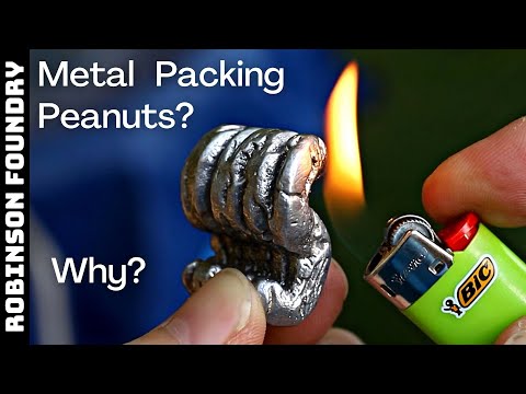 Turning Styrofoam into metal - Who needs metal packing peanuts?