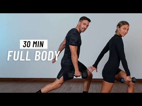 30 Min Full Body Dumbbell Workout At Home - Strength & Cardio