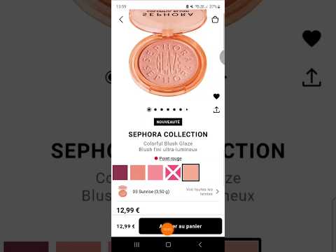 #beautynews #blush lumineux #sephoracollection @SEPHORAFRANCE