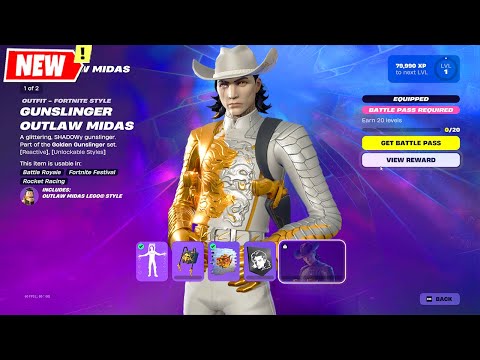 All Midas Rewards Pages Fortnite