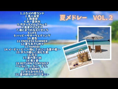 【歌詞付】夏歌メドレーMIX Vol.2★名曲★BEST【DJ MIX】