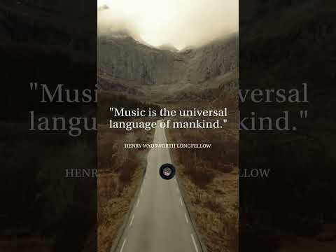 “Music is the universal language of mankind” Henry Wandsworth Longfellow #ambientmusic #greatquotes