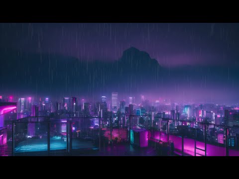 rainy night in osaka ☔️🌙 relaxing lofi beats + rain [chill music for sleep/work/study]