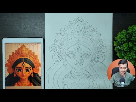 Durga Maa Drawing | Maa Durga drawing for beginners