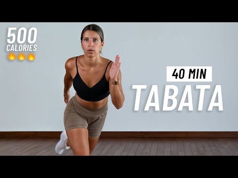 40 MIN SWEATY TABATA - Full Body HIIT Workout (At Home, No Equipment)