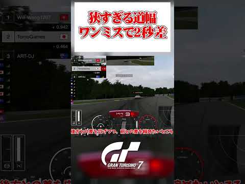 ワンミスで2秒差付いてしまうミシュランコース 【GT7】