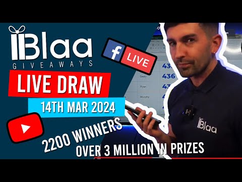 BLAA GIVEAWAYS | LIVE DRAW | 14th March 2024