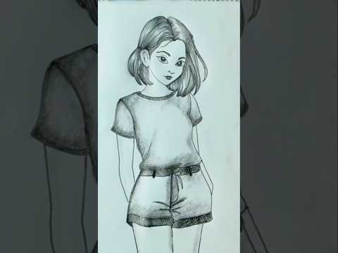 beautiful girl drawing #shorts_ #shorts #ytshort #girldrawing #drawing #trendin#art #youtube #viral