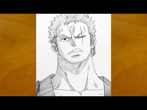 How to Draw Roronoa Zoro Step by Step || Epic One Piece Sketch