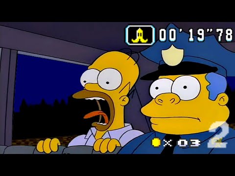 Super Simpsons Kart - Chief Wiggum's Chase