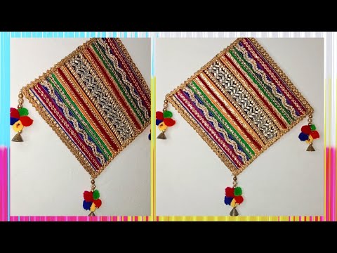 DIY hanging with waste material 😱| बची हुई लेस से बनाएं festival decoration 🤯#trending #viral #diy