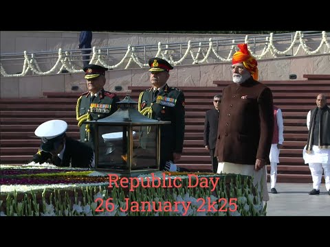 Republic Day 26 Jan 2025 #modi #pm   #republicday #india #army #navy #airforce #video #youtubevideo