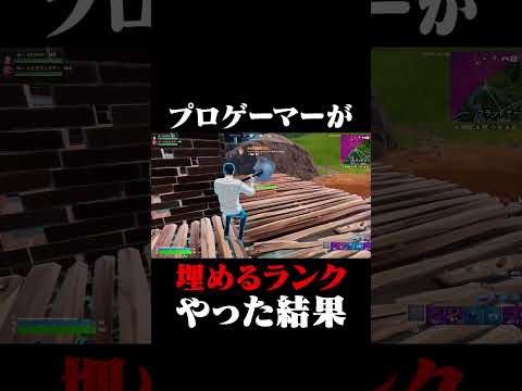 プロゲーマーが埋めるランクやった結果 #shorts 【フォートナイト/Fortnite】