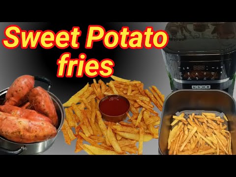 Crispy Sweet Potato Fries in the Air Fryer – Quick & Healthy Recipe #ourfoodlab #airfryer