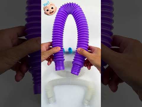 YES! BIG 🆚 Mini POP-TUBE #satisfying #relaxing #oddasmr #poptubesounds #creative #diy #colomelon