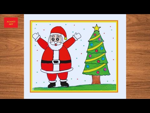 Santa Claus Drawing Very Easy ||  Merry Christmas Drawing Easy || Santa Claus Drawing ||