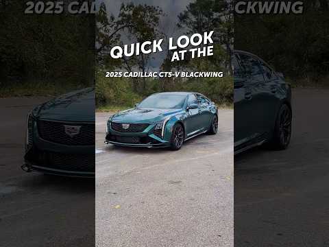 Let's take a quick look at the 2025 Cadillac CT5-V Blackwing!