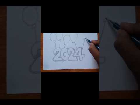 NEW YEAR DRAWING 2024 | DRAWING FOR KIDS | EASY DRAWING | #newyear2024 #happynewyear