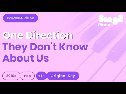 One Direction - They Don't Know About Us (Piano Karaoke)