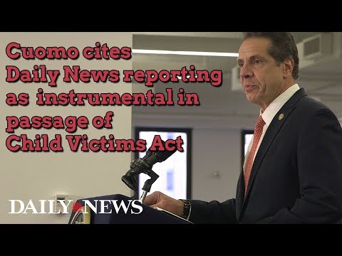 Daily News decade of reporting cited by Cuomo as instrumental in passage of Child Victims Act