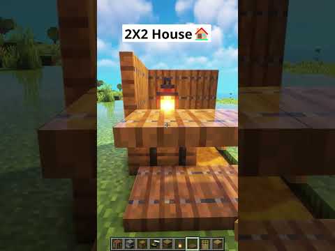 Minecraft 2X2 House🏠 #shorts