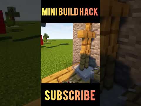 Viral Build Hack in Minecraft #minecraftshorts #youtibeshorts #shorts #minecraftbuilding