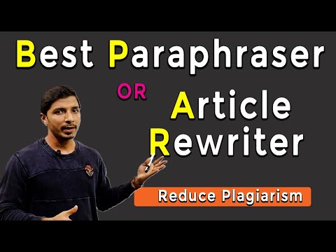 Best Paraphraser or Article Rewriter II My Research Support