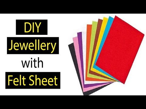 5 DIY Jewellery with Felt Sheet | No Sew | @CraftStack