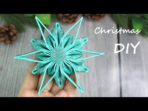 ❄️ Incredibly Beautiful Snowflake ❄️ Christmas decorations from foamiran DIY Christmas ❄️