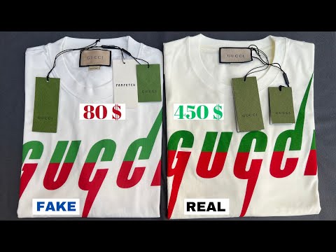 Fake vs Real Gucci T-shirt