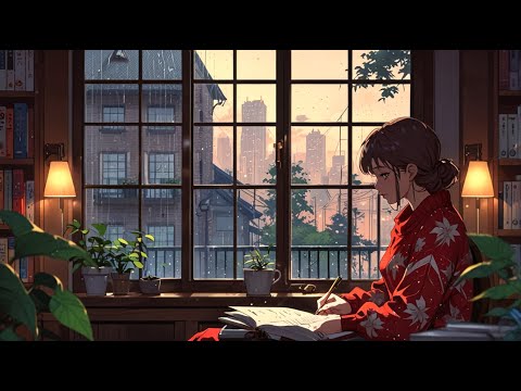 Relaxing Lofi Chill Music With Rain for Deep Focus Music Calming Sounds for Study and Work