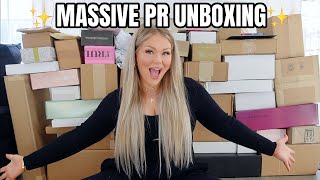 BIGGEST PR UNBOXING HAUL EVER 2024 😱 MASSIVE AMOUNT OF FREE MAKEUP!