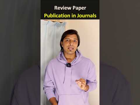 Review Paper Publication in Scopus and SCI Journals #shorts #researchpaper