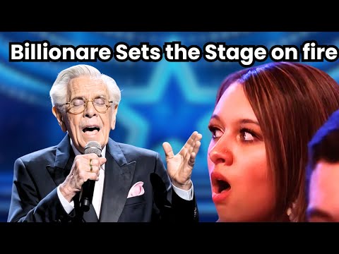 90-Year-Old Billionaire Stuns Judges (Sets the stage on FIRE) with a Heartfelt Song (ai generated)