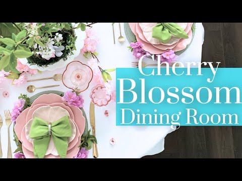 ༻Pretty SPRING Tablescape ༺ Set a Table & Decorate with Me Asmr᯽ Dining Table Styling - Ep.4