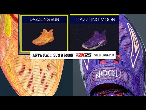 ANTA KAI 1 DAZZLING SUN & MOON NBA2K25 SHOE CREATOR PACK