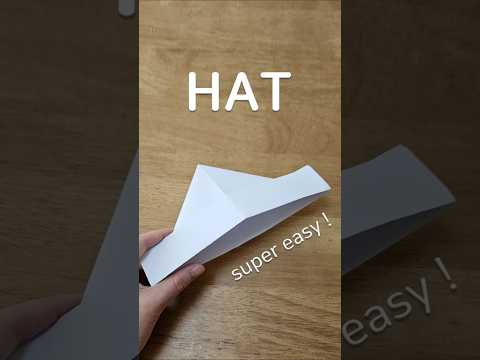 How to make hat origami. SUPER EASY!