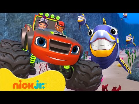 Blaze and the Monster Machines Goes on an Underwater Rescue! | Nick Jr.