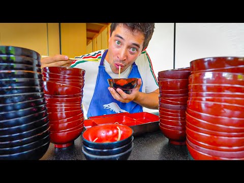 Eating 105 Bowls of Noodles in Japan 🇯🇵 WANKO SOBA CHALLENGE [JAPAN RAIL PASS Noodle Tour Ep.2]