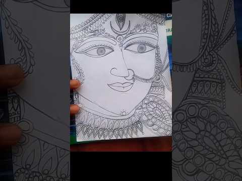 Maa Durga easy drawing